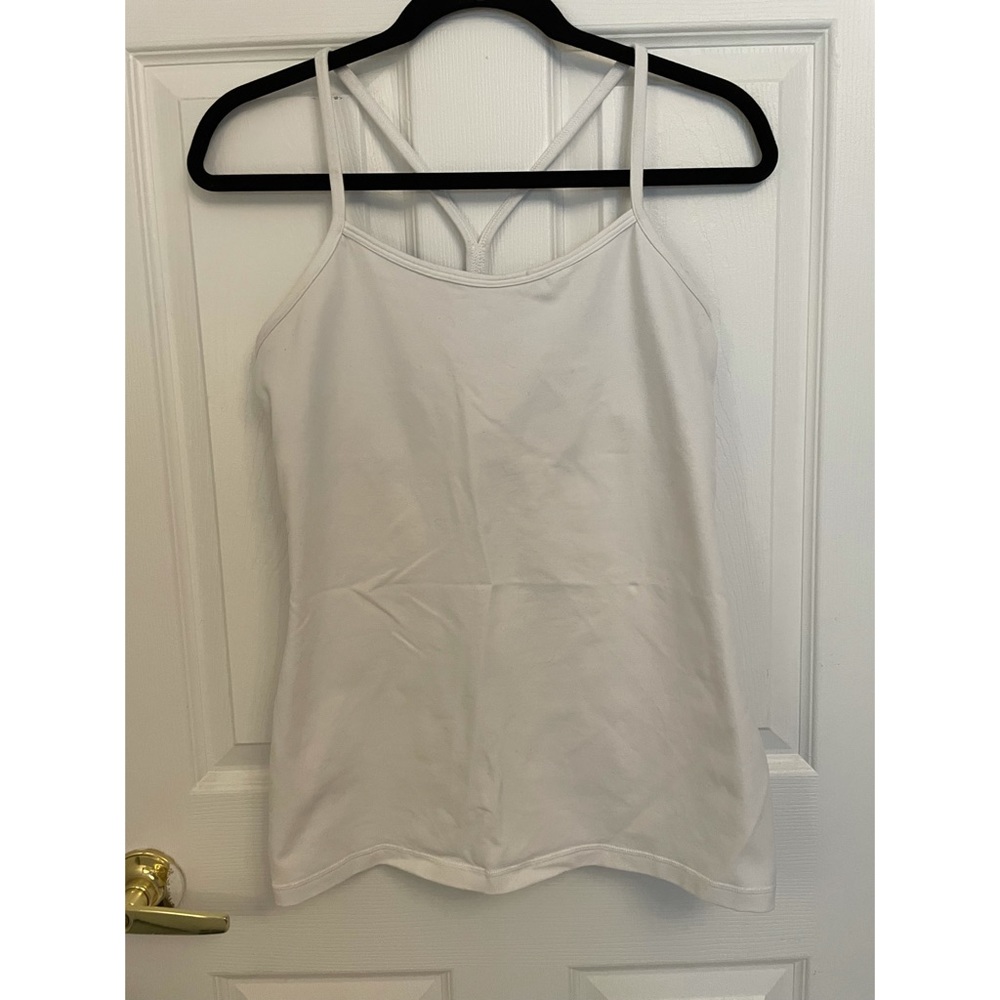 Lululemon Power Y white tank top